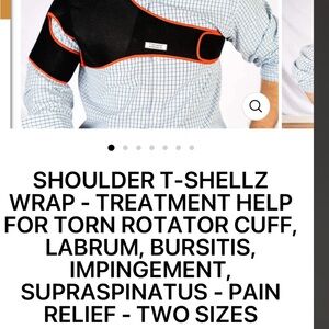 Black and Red Shoulder Support Wrap